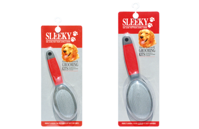 SLEEKY Comb brush with slicker ping & PVC Bristles 0